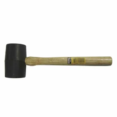 Produktbild von Gummihammer 450 g mit Holzstiel