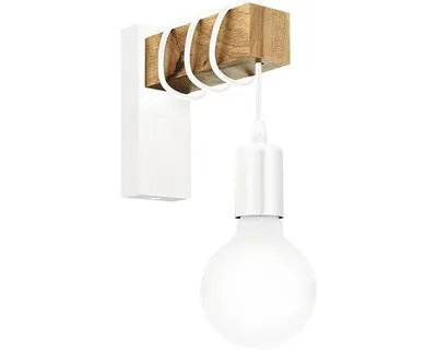 Produktbild von EGLO Townshend, Oberfläche, 1 Glühbirne(n), E27, Weiß, Holz