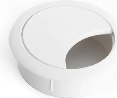 Produktbild von 60 mm weiße Kunststoff-Kabeldurchführung
