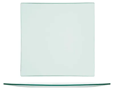 Obrázok produktu pre H&h sada 6 satinovaných sklenených tanierov 30x30
