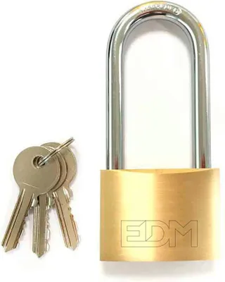 Immagine prodotto di Serratura a chiave EDM in ottone lunga (4 x 6,5 cm)