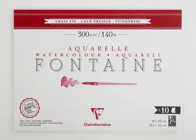 Obrázek produktu pro Clairefontaine 975512C, Sešit s uměleckým papírem, 300 g/m², 10 listy