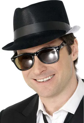 Produktbild von 50er Fedora Hut schwarz