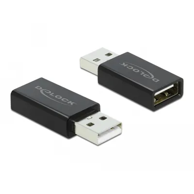 Produktbild von Delock USB 2.0 Adapter Typ-A Stecker zu Typ-A Buchse Datenblocker