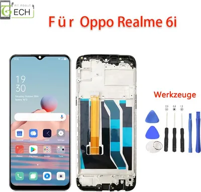 Produktbild von Für Oppo Realme 6i RMX2040 LCD Display mit Rahmen Bildschirm Touch Screen