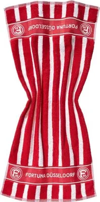 Produktbild von Fortuna Düsseldorf Badetuch "Streifen" 70x180cm
