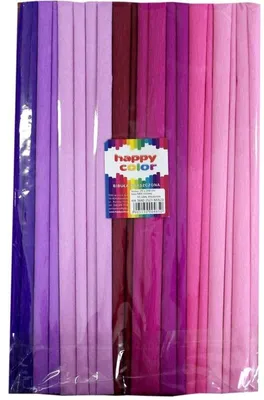 Obrázek produktu pro Happy Color Bibuła Marszczona 10 rolek mix różowych kolorów