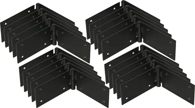 Obrázek produktu pro KOTARBAU® Sada 25 dveřních závěsů Závěs na skříňku Nábytkový závěs 200x50 mm válcovaný černý