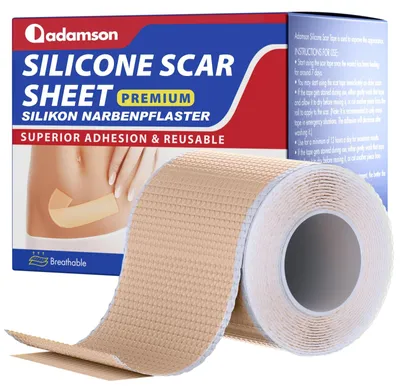 Imagen del producto de Band de silicona para el cuidado de la piel, tiras de silicona reutilizables, 4 cm x 1,5 m, para una piel más suave