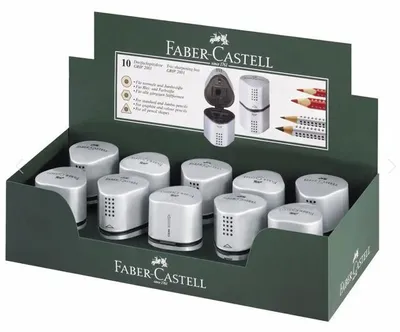 Produktbild von FABER-CASTELL Dreifachspitzdose Grip 2001 silber