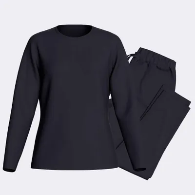 Produktbild von Für Kinder, Pyjama Lang Set - L - Marineblau | by Impetus