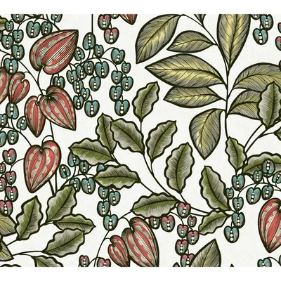 Produktbild von Architects Paper Blumentapete Floral Impression florale Tapete Vliestapete bunt grün weiß lila schwarz 10,05 m x 0,53 m