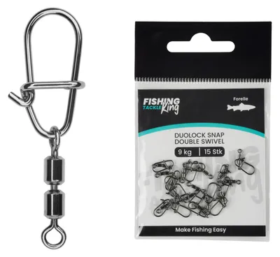 Produktbild von Fishing-King Tackle Forelle Duolock Snap + Double Swivel