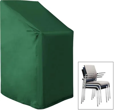 Immagine prodotto di WOLTU Copertura protettiva per mobili da giardino, sedia, telo di copertura, copertura per sedia da giardino 68x96x110/150 cm, verde