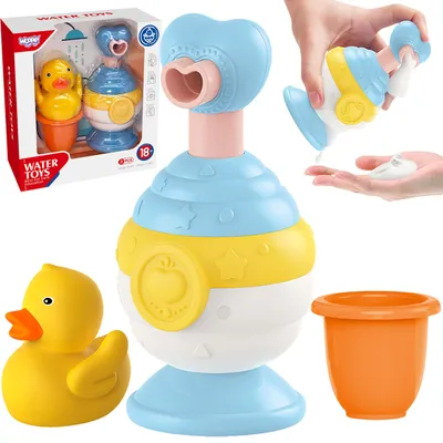 Immagine prodotto di WOOPIE BABY Set di giocattoli da bagno + paperella + dispenser di sapone
