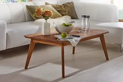 Produktbild von Couchtisch 'Bern' 110x65cm Wildeiche massiv geölt