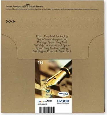 Produktbild von Epson EasyMail Multipack T1626 - Tintenpatrone - Schwarz, Gelb, Cyan, Magenta (C13T16264511)