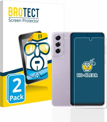 Produktbild von 2x Für Samsung Galaxy S21 FE 5G (Display+Kamera) Schutzfolie BROTECT Displayschutz Display Schutz Folie Klar Transparent