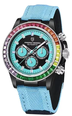 Produktbild von Herrenuhr Pagani Design Immix, mechanisch, Chronograph, blau