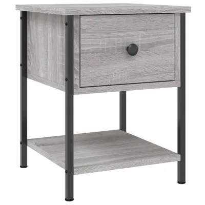 Produktbild von Nachttisch Grau Sonoma 34x35,5x45 cm Holzwerkstoff
