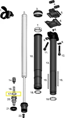 Image de Crankbrothers Highline V1&v2 Joint de corps argent argent One Size
