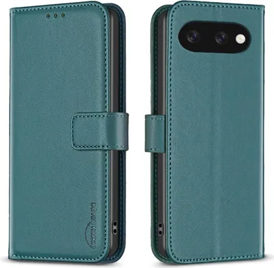Produktbild von Google Pixel 9a Hülle - BINFEN Klapphülle - Grün