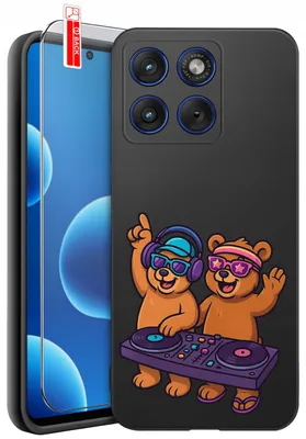 Produktbild von Hülle für Motorola Edge 70 | Designs | Mattes Silikonetui + 9H-Glas