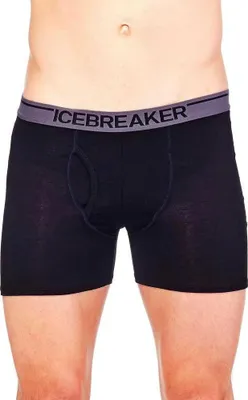 Produktbild von Icebreaker Anatomica Fly Boxershorts Schwarz L Mann Schwarz L