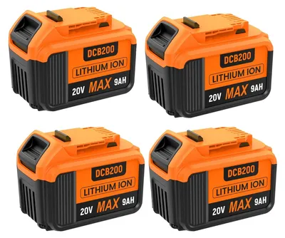 Obrázek produktu pro Akumulátor pro elektrické nářadí, vysoká kapacita 9000 mAh, kompatibilita s dvěma napětími, 4BAT
