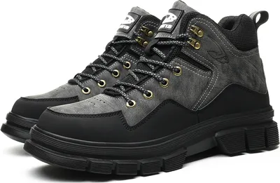 Produktbild von Arbeitsschuhe, Sicherheitsschuhe, Stahlkappen, High-Top-Schuhe, rutschfeste und pannensichere leichte Sicherheitsstiefel sind bequem und atmungsaktiv. (37-48)