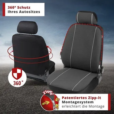 Produktbild von Famanu Autositzschoner verstellbar und abnehmbar - 4 Stück