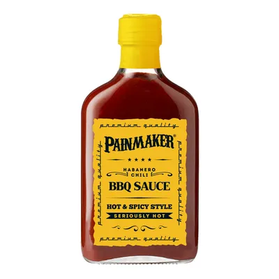 Obrázok produktu pre Painmaker Habanero Chilli BBQ omáčka na grilované vyprážané jedlá 195ml