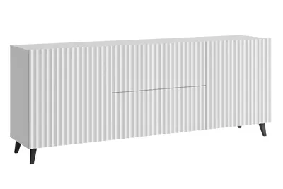 Immagine prodotto di MINIO go for it, cassettiera "LOKET" 180 cm, frontale in MDF con motivo 3D, colore bianco