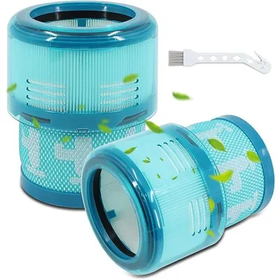 Produktbild von 2 Stück Filter, Ersatzfilter für Dyson Gen5 Detect, Gen5outsize, Gen5detect Absolute, Gen5outsize Absolute Staubsauger Kabellos, Mit Reinigungsbürste, Ersetzen Sie