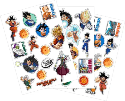 Image de Zestaw Naklejek Tech Dragon Ball – Oficjalnie Licencjonowane, 3 Arkusze