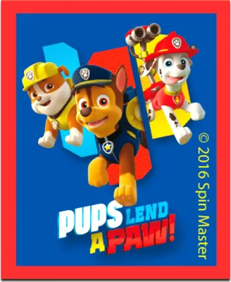 Obrázok produktu pre Paw Patrol © Pups Lend A Paw - nášivka, nažehľovačka, nažehľovací obrázok, nášivka, nažehliť, veľkosť: 5,3 x 6,5 cm