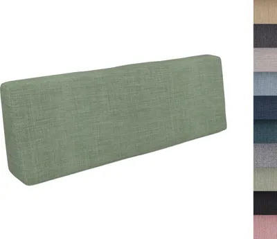Immagine prodotto di POKAR Cuscini per pallet Cuscini per pallet sfoderabili Divano per pallet, Dimensioni: Cuscino per lo schienale 120 x 40, Colore: Verde