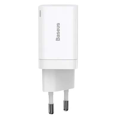 Produktbild von Baseus Super Si Pro Schnellladegerät USB + USB-C 30W (weiß)
