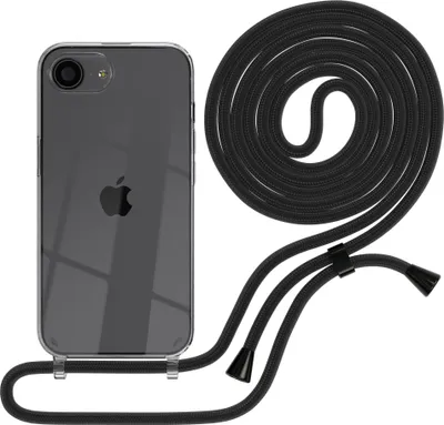 Produktbild von EAZY CASE Handykette mit Hülle für Apple iPhone 17e Backcover Handykette, zum Umhängen in Schwarz