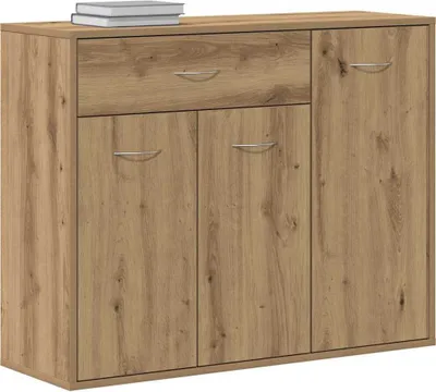 Image de Buffet chêne artisanal 88x30x70 cm bois d'ingénierie