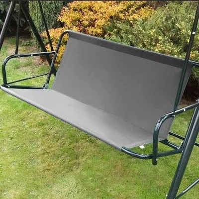 Produktbild von Unyqoos® Wasserdichter Sitzbezug für Gartenschaukel – passend für 2‑ und 3‑Sitzer, 600D Oxford, silberne Innenbeschichtung, 115×48×48 / 138×50×50 / 148×50×50 cm