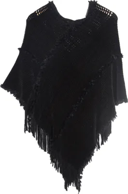 Produktbild von INF Gestrickter Schal Wickel Schwarz