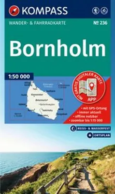 Immagine prodotto di Mappa escursionistica KOMPASS 236 Bornholm 1:50.000