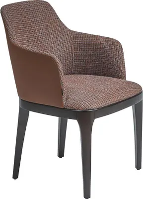 Obrázek produktu pro Designový křeslo s područkami, jídelní křeslo, čalouněné