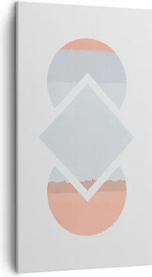 Produktbild von Bild auf Leinwand - Leinwandbild - Einteilig - Stück Geometrisch Diamant - 45x80cm - Wand Bild - Wanddeko - Wandbilder - Leinwanddruck - Bilder - Wanddekoration - Leinwand bilder - PA45x80-4690