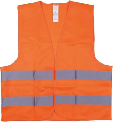 Produktbild von DONAU SAFETY Warnweste 360° Reflektierend Rundum Sicherheitsweste / 1 Stück Orange/Größe XL/Waschbar Unfallweste Sicherheitsweste EN ISO 20471/ für Erwachsene, für Auto, Pkw, LKW (1er Pack)