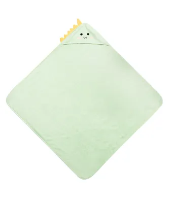 Produktbild von Sensillo - Baby-Handtuch mit Kapuze 100x100cm, Baby-Bademantel, Dino - Minze