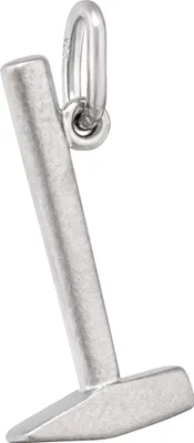 Produktbild von NKlaus 19,5x10mm Kettenanhänger Hammer 925 Silber gesandelt Silberanhänger rhodiniert 13759