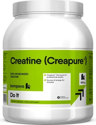 Productafbeelding van Kompava Creatine Creapure, 500 gram, 100 doseringen