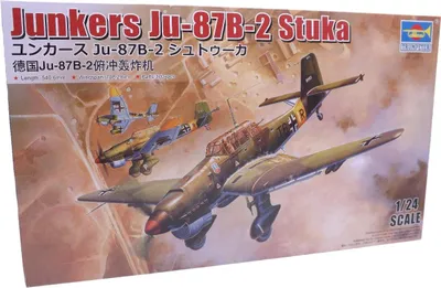 Produktbild von Trumpeter 02421  Ju87 B-2 Stuka  1/24  Plastebausatz
